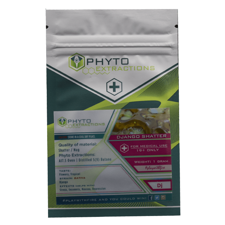 Phyto – Django Shatter – 1g or 7g | BC Weed Edible Canada