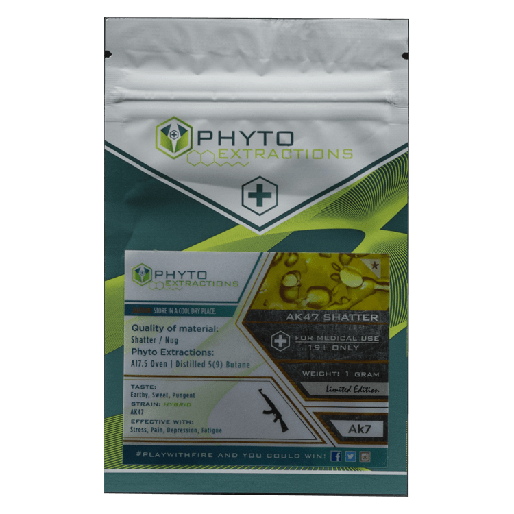 Phyto – AK47 Shatter – 1g or 7g | BC Weed Edible Canada