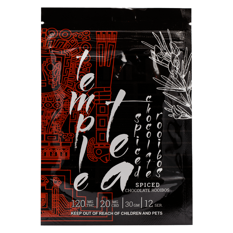 Temple Tea – Spiced Chocolate Rooibos – 120mg THC | BC Weed Edible Canada