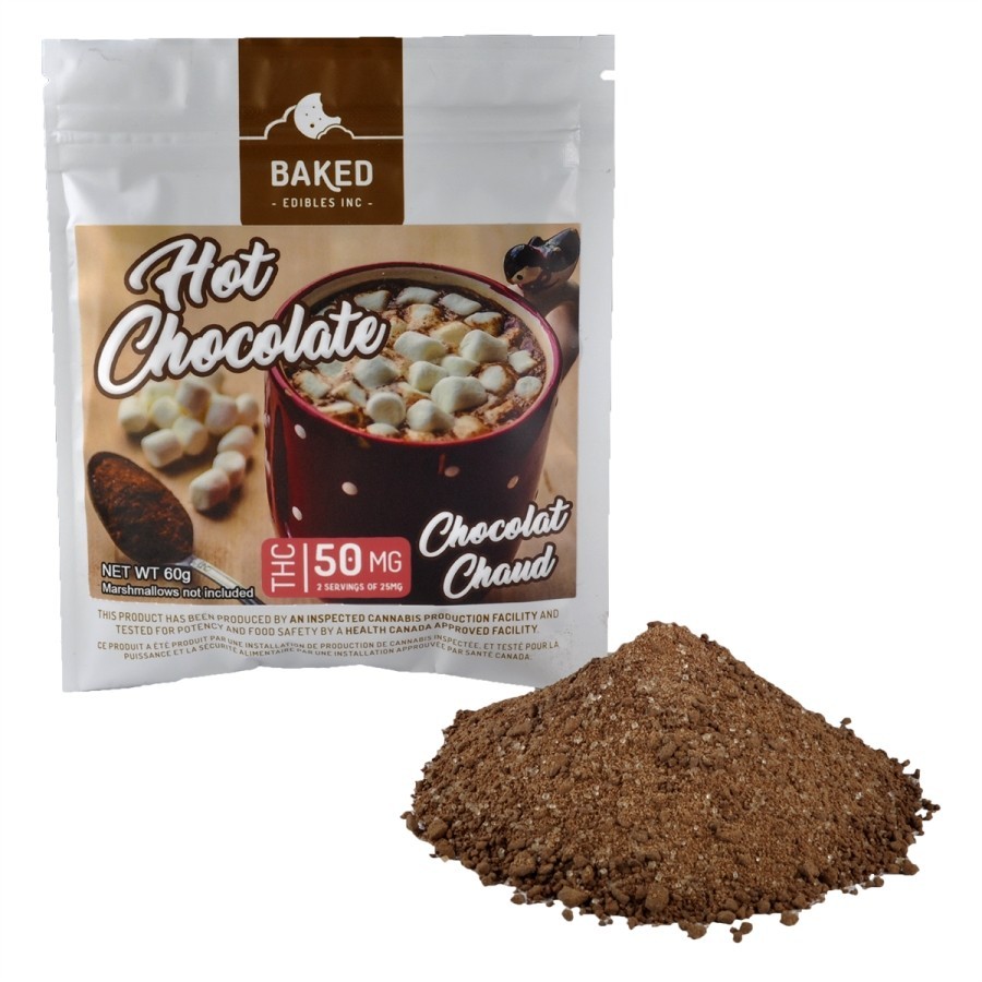 Baked Edibles – Hot Chocolate 50mg THC | BC Weed Edible Canada