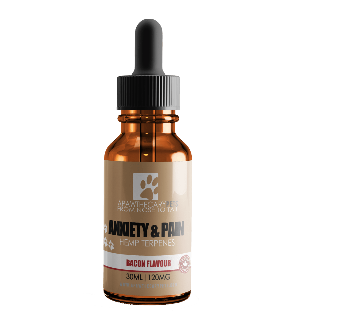Apawthecary – Pet Oral Drops – Bacon 300 mg – 30ml Bottle | BC Weed Edible Canada
