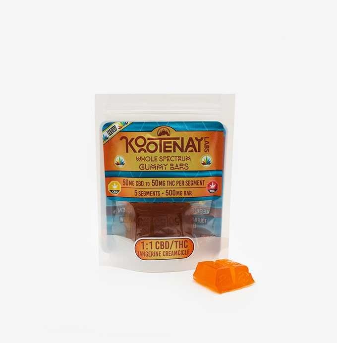 Kootenay Labs – 1:1 Tangerine Creamsicle Gummy – (500mg total) | BC Weed Edible Canada Kootenay Labs – 1:1 Tangerine Creamsicle Gummy – (500mg total) | BC Weed Edible Canada