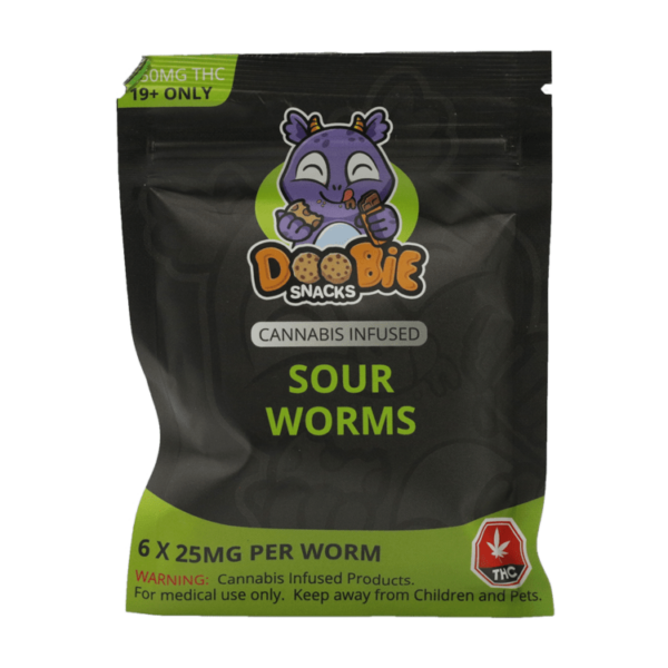 Doobie Snacks – CBD Sour Gummy Bears – 150mg CBD | BC Weed Edible Canada
