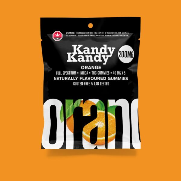 Kandy Kandy – Orange Gummies | BC Weed Edible Canada