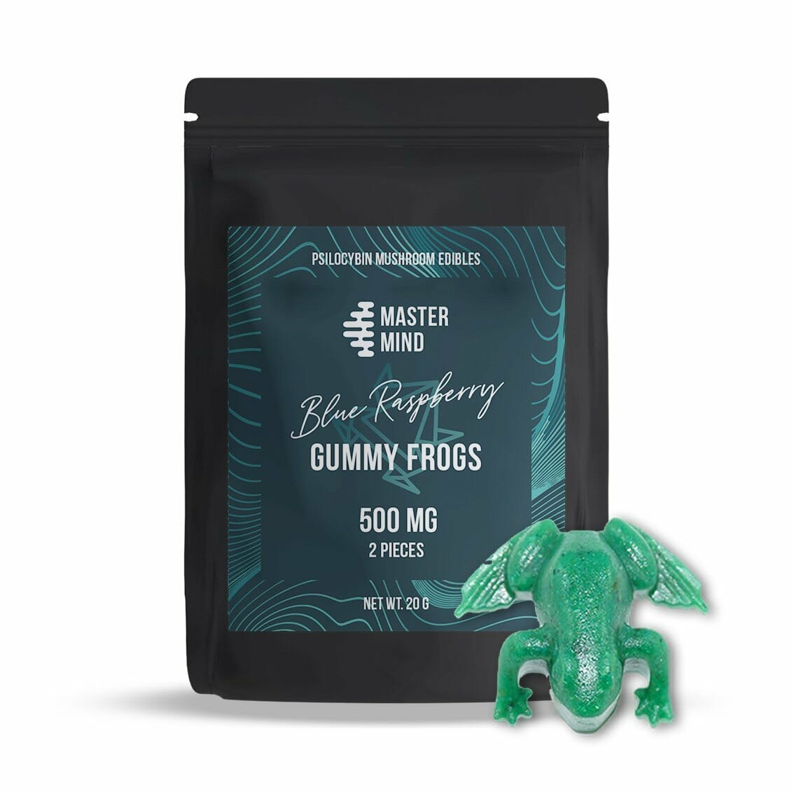 Mastermind – Blue Raspberry Gummy Frogs – 1000mg | BC Weed Edible Canada
